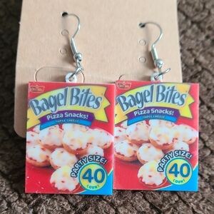 - Bagel Bites Pizza Snacks Earrings